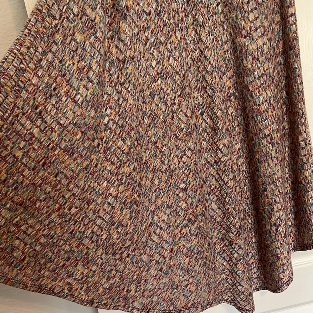 Anthropologie Midi length asymmetrical knit skirt